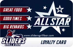 Sliders Grill & Bar Loyalty Card