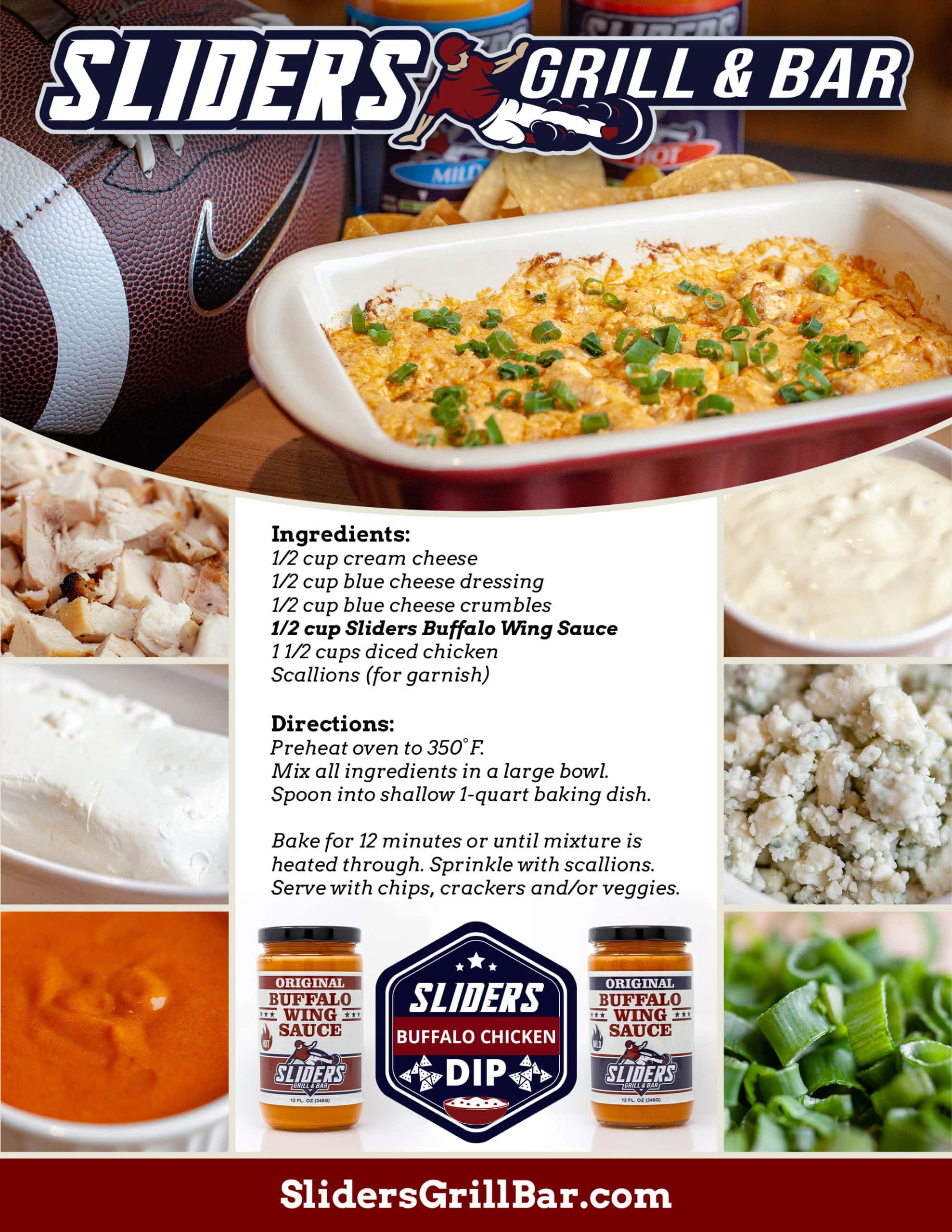 Sliders Buffalo Chicken Dip Recipe Sliders Grill & Bar